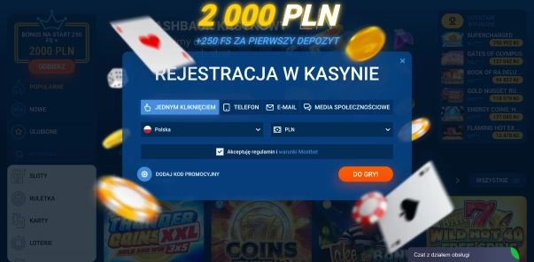 Mostbet rejestracja w kilka prostych sekund
